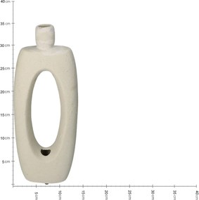 Βάζο ArteLibre Εκρού Κεραμικό 13x5.7x35cm