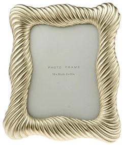 Κορνίζα Polyester Ασημί Με Γραμμές 15x20εκ. Zen Collection 25.21.51520