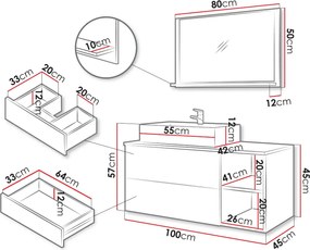 Σετ μπάνιου Kertos Ryfle I-Leuko - 0.00Χ0.00Χ0.00cm