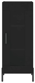 vidaXL Ντουλάπι Μαύρο 34,5 x 34 x 90 εκ. από Επεξεργασμένο Ξύλο
