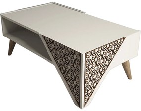 Τραπέζι Σαλονιού Beril 845HCT2803 105x40x58cm Cream