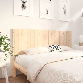 vidaXL Κεφαλάρι Κρεβατιού 185,5 x 4 x 100 εκ. από Μασίφ Ξύλο Πεύκου