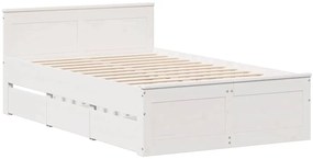 vidaXL Σκελετός Κρεβατιού Χωρίς Στρώμα 135x190 εκ Μασίφ Ξύλο Πεύκου