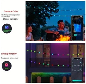 POWERTECH smart LED καλωδιοταινία HLL-0132, RGB, IP44, Bluetooth, 15m