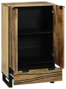 vidaXL Υψηλό Κεφαλάκι Καφέ 60 x 33 x 100 εκ. Μασίφ ξύλο μάνγκο