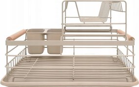 Στεγνωτήριο πιάτων Kinghoff KH 1799, 2 επιπέδων, Σχάρα πιάτων, Μπεζ