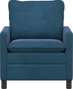 vidaXL Καναπές Μπλε 76 x 81 x 87,5 εκ Βελούδο