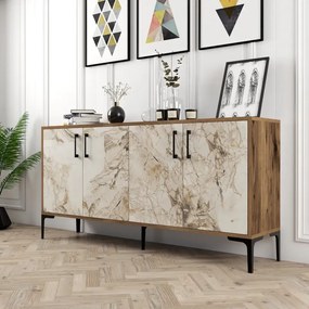 Stewehome Ξύλινος Μπουφές Μοντέρνος 160x35x78 cm