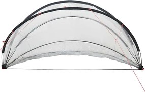 vidaXL Θόλος πισίνας 336 x 322 x 160 εκ. PVC Διαφανές