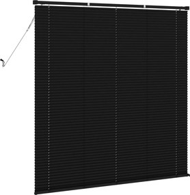 vidaXL Βενετσιάνικη Σκίαση Μαύρο 150 x 140 εκ. 25 mm PVC