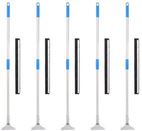 vidaXL Σκούπες δαπέδου 5 τεμ. 55x122,5 εκ. από Ατσάλι και Καουτσούκ