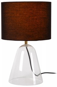Φωτιστικό Επιτραπέζιο Lucide 34549-81-60 CAMPANA Διάφανο (Transparent)|Μαύρο Ματ (Black Mat)