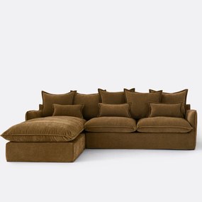 Κάλυμμα γωνιακού καναπέ από μελανζέ πολυεστέρα, ODNA