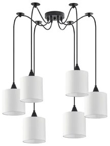 Κρεμαστό Φωτιστικό Οροφής Ύφασμα ADEPT H300 Φ50 Homelighting-77-9024-Λευκό 77-9024