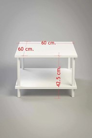 Τραπεζάκι Σαλονιού Ανθρακί LODOME 60x60x42.5