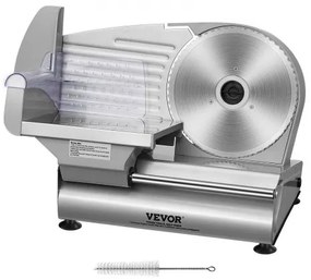 VEVOR Meat Slicer, 180W Electric Deli Food Slicer with 7.5&quot; SUS420 Stainless Steel Blade and Blade Guard, 0 - 0.6 inch Adjustable Thickness for Home Use, Easy to Clean, Cut Meat, Bread, Ham and Cheese
