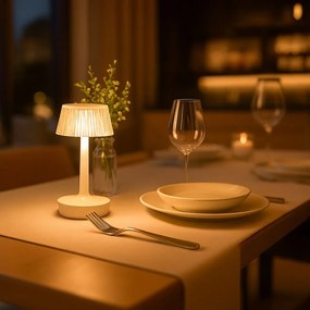 Επαναφορτιζόμενο Επιτραπέζιο Φωτιστικό Easy 1.5W 3CCT Λευκό