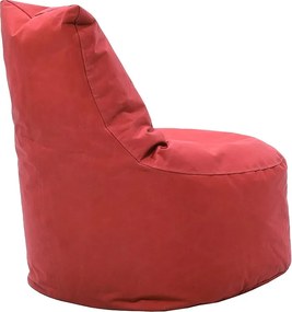 Πουφ πολυθρόνα Norm PRO pakoworld υφασμάτινο αδιάβροχο κόκκινο