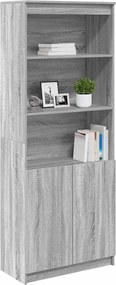 vidaXL Ντουλάπι Γκρι Sonoma 70x35x180 εκ. από Επεξεργασμένο Ξύλο