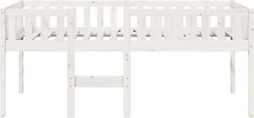 vidaXL Κρεβάτι Παιδικό Χωρίς Στρώμα Καφέ Κεριού 75x190 εκ Μασίφ Πεύκο