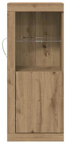 vidaXL Πλαϊνό γραφείο Καφέ 41 x 37 x 100 εκ Επεξεργασμένο ξύλο
