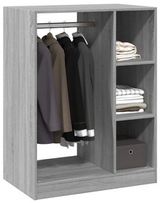 vidaXL Ντουλάπα Γκρι Sonoma 77x48x102 εκ. από Επεξεργασμένο Ξύλο