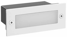 Απλίκα LED Εξωτερικού Χώρου Χωνευτή Aca PAS260WP White