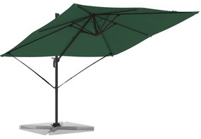 vidaXL Καντιλέβερ Ρώμη Ομπρέλα Πράσινη 286x285x265 εκ Αλουμίνιο