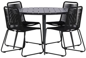Σετ Τραπέζι και καρέκλες Dallas 3925, Polyξύλο, 24 kg, Μέταλλο, Σχοινί | Epipla1.gr