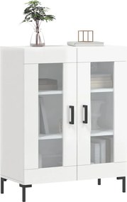 vidaXL Ντουλάπι Γυαλιστερό Λευκό 69,5x34x90 εκ. Επεξεργασμένο Ξύλο