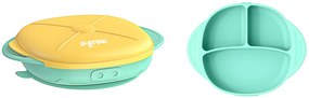 U-Grow UG-239YE Παιδικό Πιάτο Φαγητού από Σιλικόνη Κίτρινο