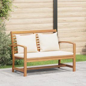 vidaXL Παγκάκι κήπου Φυσικό 110 x 64 x 76.5 εκ Μασίφ ξύλο teak