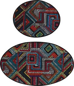 Bathmat Set (2 Pieces) Maglie Djt Multicolor