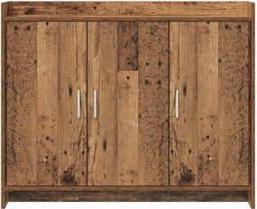vidaXL Πλαϊνό γραφείο Παλαιωμένο ξύλο 98,5 x 33 x 80 εκ