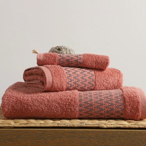 Πετσέτα Προσώπου (50x90) Nef-Nef Homeware Premium Fonteste Peach 500gsm