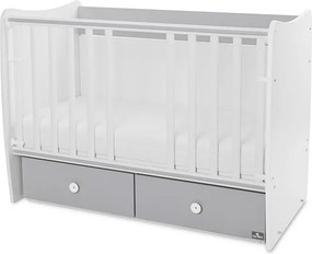 BED MATRIX NEW 60/120 WHITE/STONE GREY-2BOX