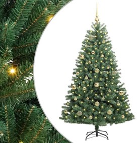 vidaXL Τεχνητό Χριστουγεννιάτικο Δέντρο με Άξονα Πράσινο 150 cm