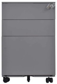 Μεταλλική 39x52x60cm Συρταριέρα Γκρι