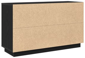 vidaXL Σερβιτόρος Μαύρο Δρύινο 102x35x60 εκ Επεξεργασμένο Ξύλο