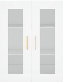 vidaXL Ντουλάπι Λευκό 69,5x34x180 εκ. από Επεξεργασμένο Ξύλο