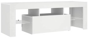 vidaXL Έπιπλο Τηλεόρασης με LED Λευκό 120x30x40 εκ.