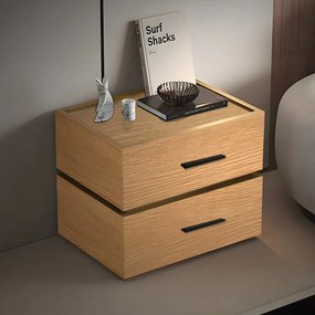 Κομοδίνο Sonlen pakoworld mdf σε oak απόχρωση 60x40x44.5εκ