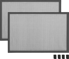 vidaXL Σήτα Παραθύρου Επεκτεινόμενη Ανθρακί (75-143)x50 εκ.