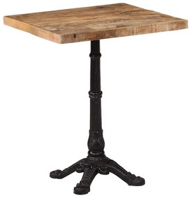 vidaXL Τραπέζι Bistro 60 x 60 x 77 εκ. Ακατέργαστο Ξύλο Μάνγκο