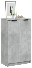 vidaXL Παπουτσοθήκη Γκρι Σκυροδέματος 59x35x100,5 εκ. Επεξεργασμένο Ξύλο