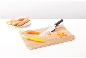 Μαχαίρι σεφ Brabantia Profile 1003296, 19,5 cm, Σκληρυμένο ατσάλι, ανθεκτικό στις γρατζουνιές και τη διάβρωση, Μαύρο