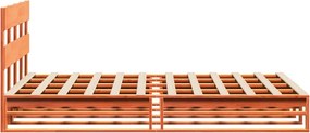 vidaXL Σκελετός Κρεβ. Χωρίς Στρώμα Καφέ Κεριού 120x190 εκ Μασίφ Πεύκο