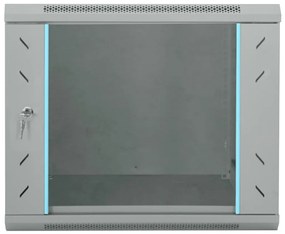 vidaXL Ντουλάπα δικτύου με αποθήκευση Γκρι 60 x 60 x 50 εκ Ατσάλι