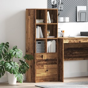 vidaXL Highboard Παλαιό ξύλο 45.5 x 34 x 127 εκ Επεξεργασμένο ξύλο