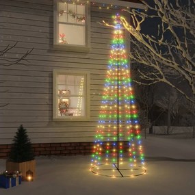 vidaXL Χριστουγεννιάτικο Δέντρο Κώνος 310 LED Πολύχρωμο 100x300 εκ.